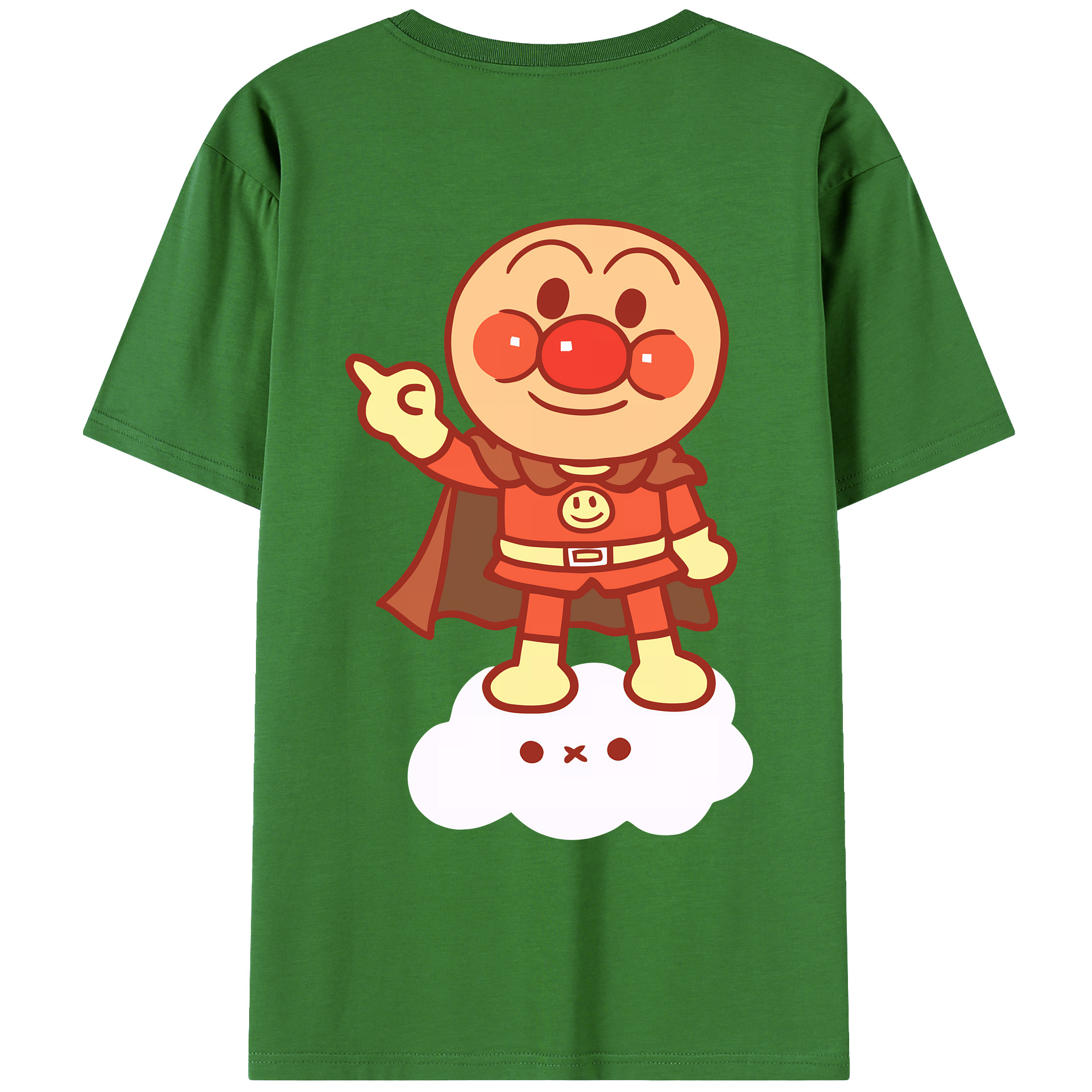 （画像用） アンパンマン Anpanman レディース半袖Tシャツ(バックプリント)